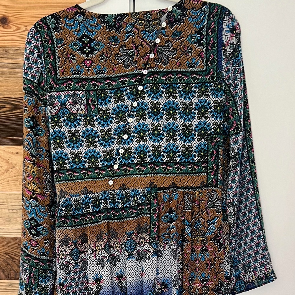 Zara Tapestry Print Folklore Midi Dress - Picture 4 of 4